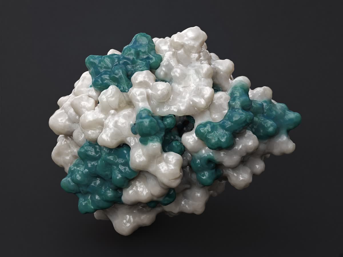 Studio render of a compact single-domain nanobody protein